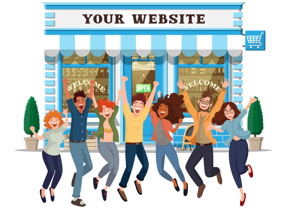 Your website, in the form of a store, after it's review.